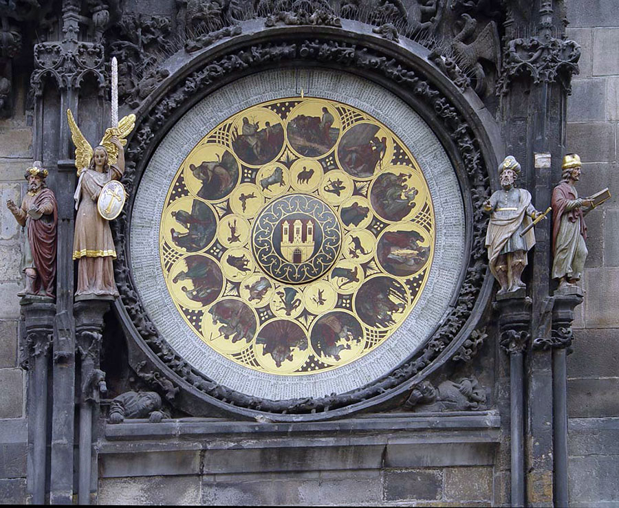 Пражские башенные часы. 15 век
