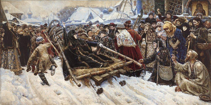 Боярыня Морозова, холст, масло,1887 г.
