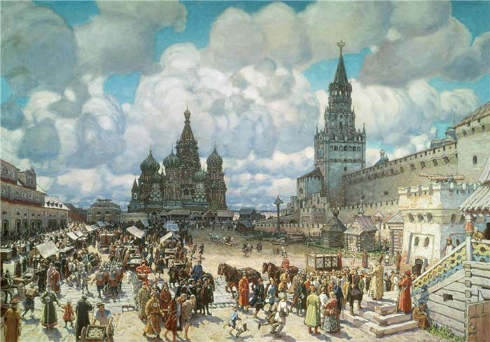 Красная площадь во второй половине XVII века, 1925 г.
