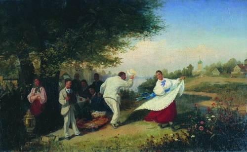 Пикник. 1882, холст, масло. 38 x 64 см.,  Одесский художественный музей
