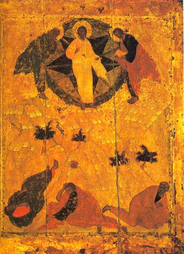Андрей Рублев (?). Преображение. Икона. Первая треть XV века. Москва
