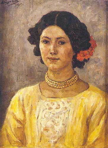В.И. Суриков. 1848-1916. Девочка-казачка. 1913
