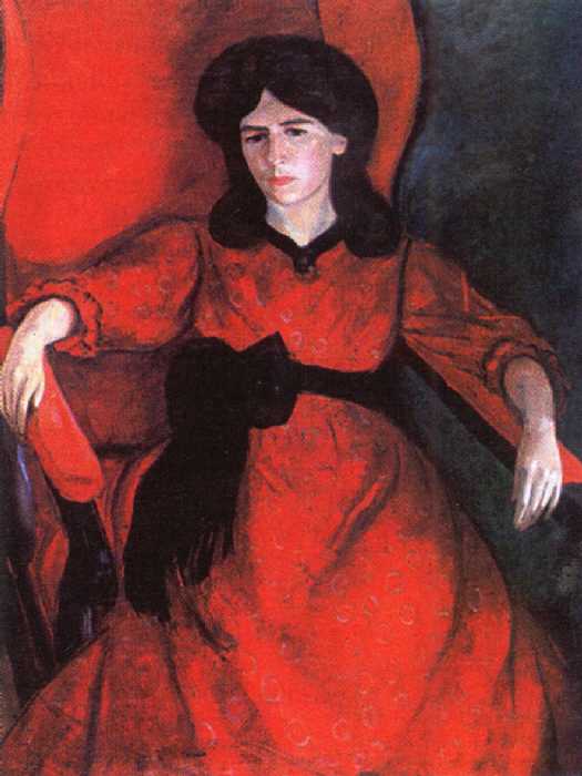 Р.Р. Фальк. Лиза в кресле. Портрет жены художника. 1910. Масло
