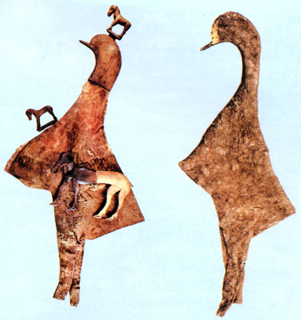 Знаменитые пазырыкские войлоки (IV-III вв. до н.э.). Мужские головные уборы - шлемы
