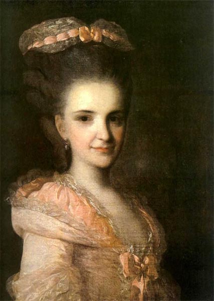 Портрет неизвестной в розовом платье. 1770 г.
