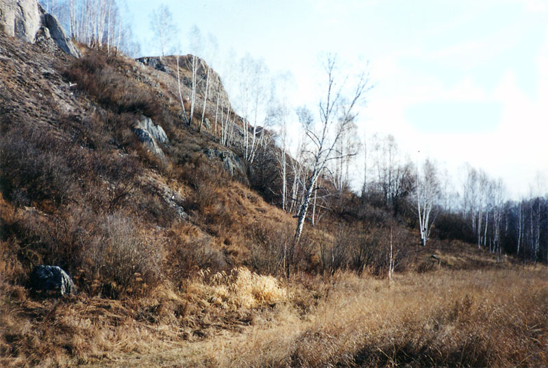 Северная оконечность и граница Барсуковских скал

