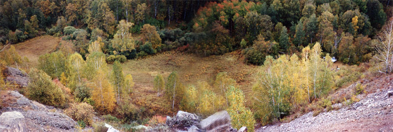 Панорама восточной границы памятника природы
