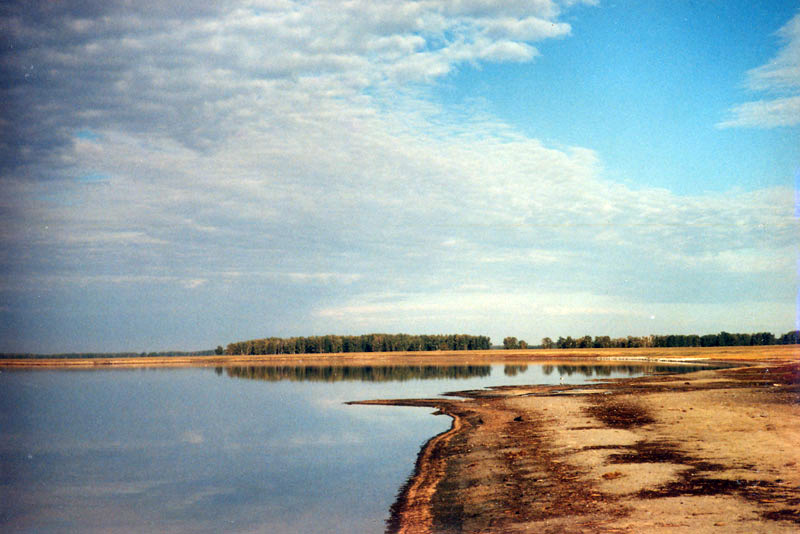 Мелководная лагуна в северо-западной части озера, особенно привлекающая околоводных птиц
