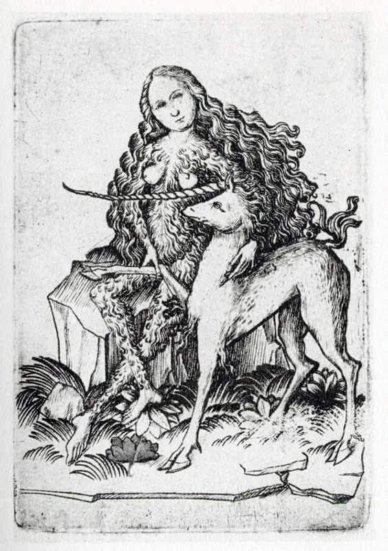 «Дама» из европейской колоды карт 1460 года
