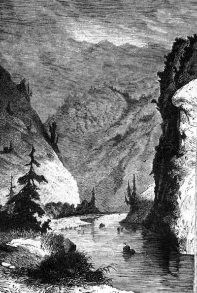 Ущелье в южном Алтае
