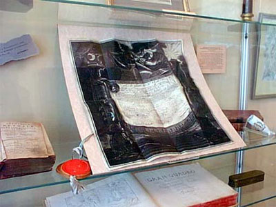 Диплом масонской ложи Палестина, выданный книгоиздателю Августу Семену 1 марта 1812 г.
