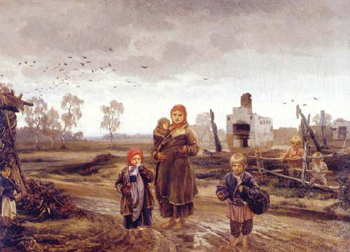 И.М. Прянишников. 1840-1894. Погорелые. 1871
