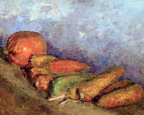 Р.Р. Фальк. Тыква и кукуруза (молдавский натюрморт". 1952 г.
