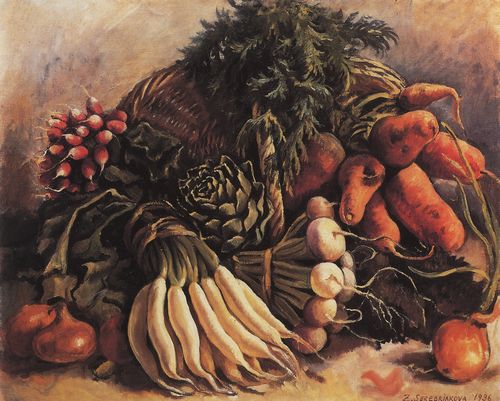 Натюрморт с овощами. 1936. Холст, масло. 60x73 см
